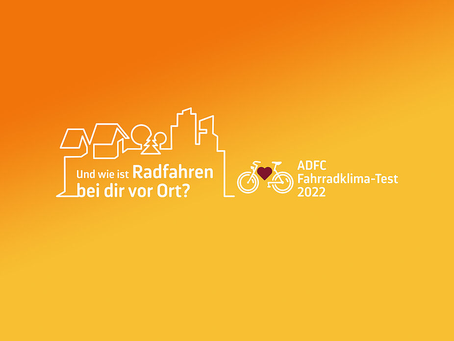 Keyvisual ADFC Fahrradklima-Test 2022