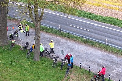 Pause an der Wilhelmshöhe