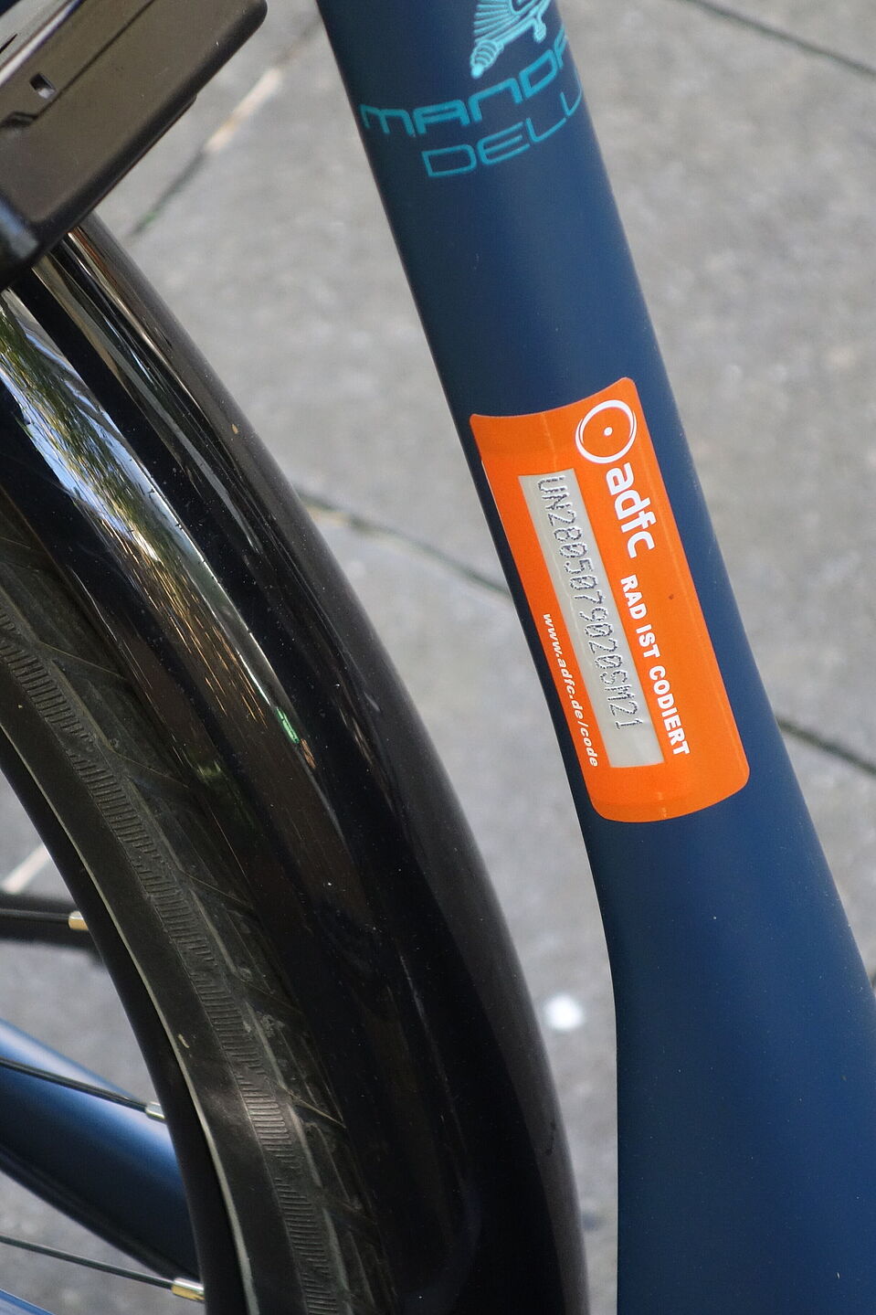 Codiertes Fahrrad Abbildung eines codierten Fahrrades